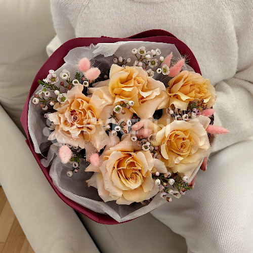 Букет "Кремовый поцелуй"