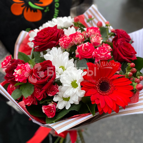 Букет "Багряный закат"