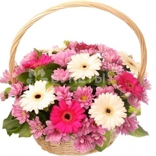 Корзина с цветами "Твоя улыбка"