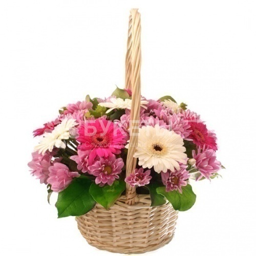 Корзина с цветами "Твоя улыбка"