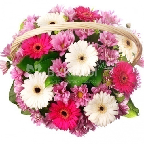 Корзина с цветами "Твоя улыбка"
