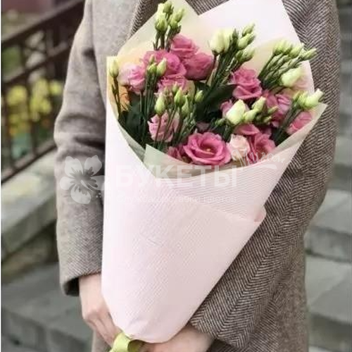 Букет из 3 розовых эустом