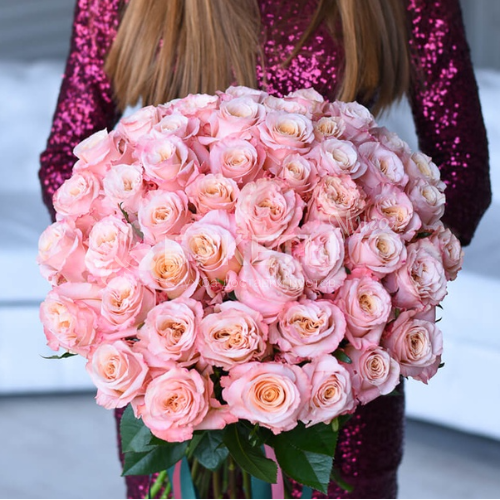 Букет из 51 розы "Шиммер"