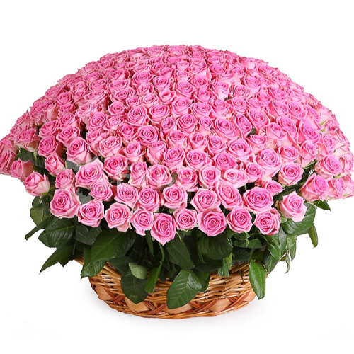 Корзина 301 розовая роза