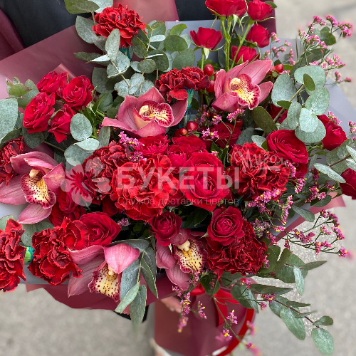 Букет "Красный бархат"