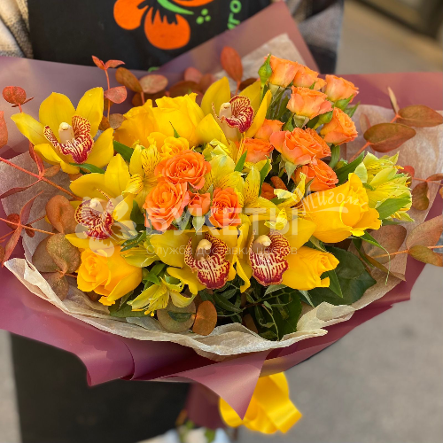 Букет "Оранжевый закат"