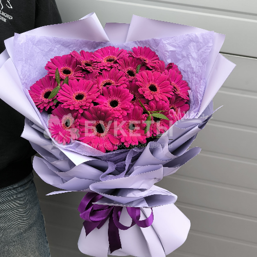 Букет из 19 фиолетовых гербер Premium