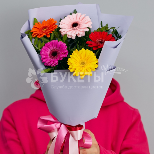 Букет из 5 гермини микс