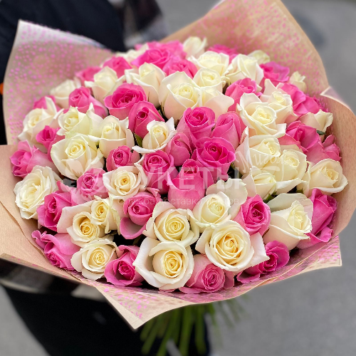 Букет из 71 розы