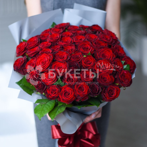 Букет из красных роз "Элит"