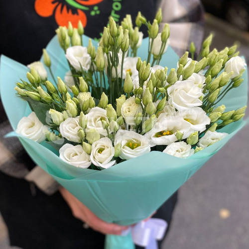Букет из 7 белых эустом